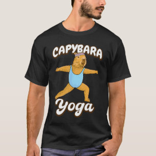 Yoga stelt Capybara Gymnastic leotard Sport Workou T-shirt
