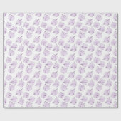Yoga stelt patroon voor cadeaupapier (Vlak)