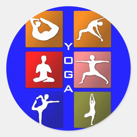 Yoga stickers (Voorkant)