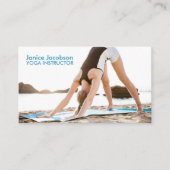 Yoga Stretch Fitness Visitekaartjes (Voorkant)