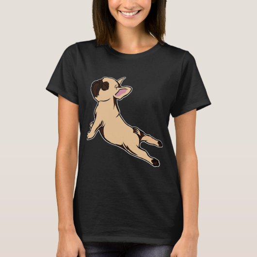 Yoga Stretch Frenchie 656 T-shirt (Voorkant)