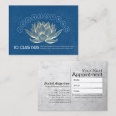 Yoga Studio Class Pass Loyalty Appointment Lotus (Voorkant / Achterkant)