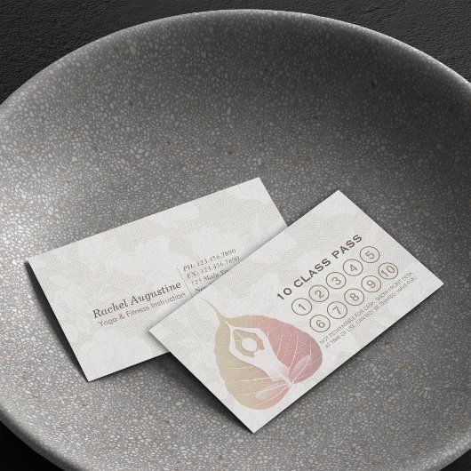 Yoga Studio Class Pass Meditation Pose Bodhi Leaf Klantenkaartje
