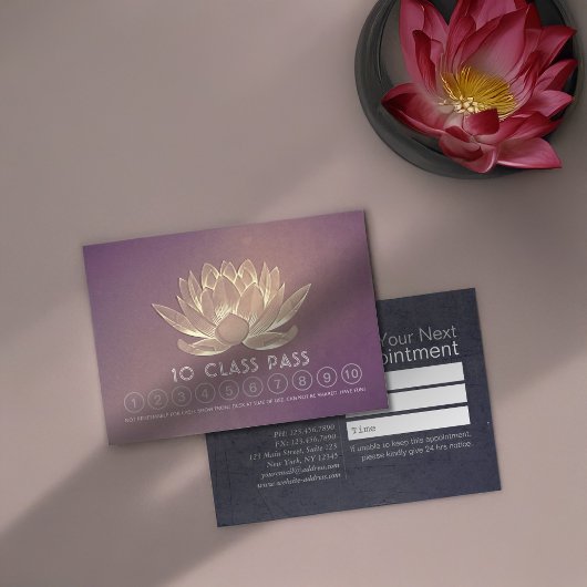 Yoga Studio Classe Pass Fidélité Rendez-vous Lotus