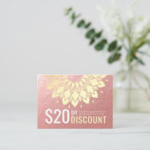 YOGA Studio Coupon rabais Loyalty Gold Mandala (Debout devant)