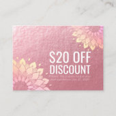 YOGA Studio Coupon rabais Loyalty Gold Mandala (Devant)