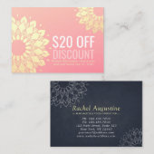 YOGA Studio Coupon rabais Loyalty Gold Mandala (Devant / Derrière)