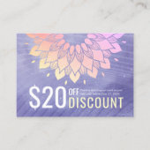 Yoga Studio Gold Mandala Coupon Loyalty (Voorkant)