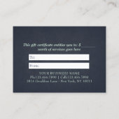 Yoga Studio Instructor Mandala Gift Certificate Kortingskaartje (Achterkant)