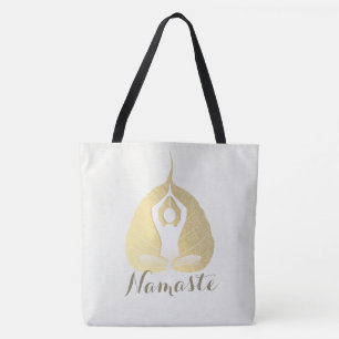 Yoga Studio Instructor Meditation Pose Bodhi Leaf Draagtas