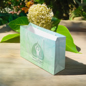 Yoga Studio Instructor Meditation Pose Bodhi Leaf Groot Cadeauzakje