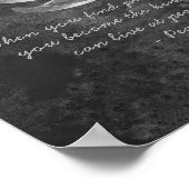 YOGA Studio Instructor Meditation Quote B&W Lotus Poster (Hoek)