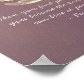 YOGA Studio Instructor Meditation Quote Chic Lotus Poster (Hoek)