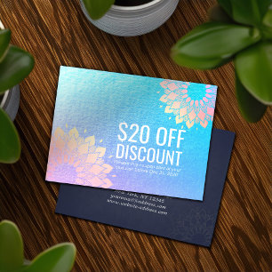 YOGA Studio Korting Coupon Loyalty Gold Mandala