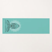 Yoga Studio Lotus Pose Turquoise Yoga Mat (Voorkant (horizontaal))