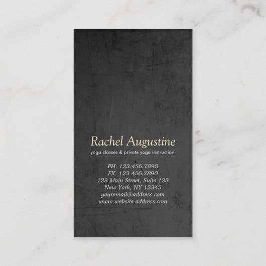 Yoga Studio Loyalty Class Pass Tree Pose OM-symboo (Achterkant)