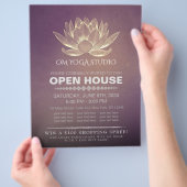 YOGA Studio Meditatie Instructeur Open Huis Lotus Flyer (Hand)