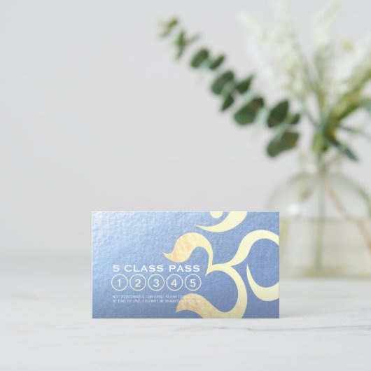 Yoga Studio Meditation Instructeur 5 Klasse Even p Klantenkaartje (Staand voorkant)