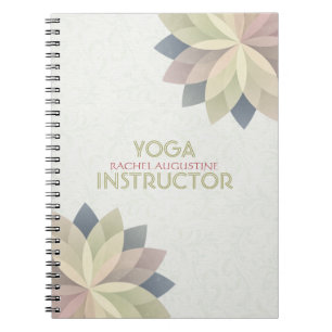 YOGA Studio Meditation Instructeur Colorful Mandal Notitieboek