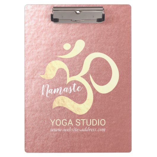 Yoga Studio Meditation Instructor Life Coach om Klembord (Voorkant)