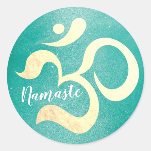Yoga Studio Meditation Instructor Life Coach om Ronde Sticker (Voorkant)