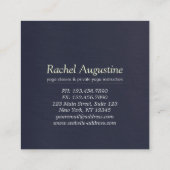 Yoga Studio Meditation Instructor Life Coach om Vierkante Visitekaartje (Achterkant)