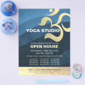 Yoga Studio Meditation Instructor om Open House Fl Flyer (Enkel)
