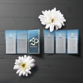 Yoga Studio Meditation Instructor OM Sign Tri Fold