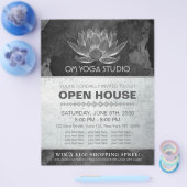YOGA Studio Meditation Instructor Open House Lotus Flyer (Enkel)