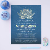 YOGA Studio Meditation Instructor Open House Lotus Flyer (Enkel)