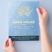 YOGA Studio Meditation Instructor Open House Lotus Flyer (Hand)