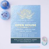 YOGA Studio Meditation Instructor Open House Lotus Flyer (Enkel)