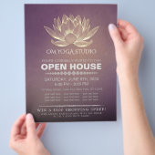 YOGA Studio Meditation Instructor Open House Lotus Flyer (Hand)