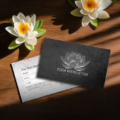 YOGA Studio Meditation Reiki Instructor Gold Lotus Afsprakenkaartje