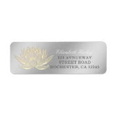 YOGA Studio Meditation Reiki Instructor Gold Lotus Etiket (Voorkant)