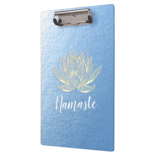 YOGA Studio Meditation Reiki Instructor Gold Lotus Klembord (Links)