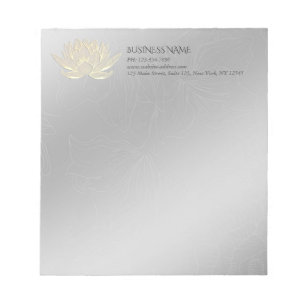 YOGA Studio Meditation Reiki Instructor Gold Lotus Notitieblok