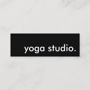yoga studio. mini visitekaartje