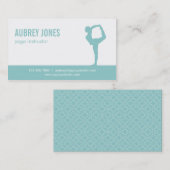 Yoga Studio Modern Visitekaartje - Aqua (Voorkant / Achterkant)