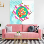 Yoga Studio OM - Wrapped Canvas (Insitu (Woonkamer))