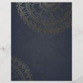 YOGA Studio Open House Gold Foil Mandala Flowers Flyer (Achterkant)