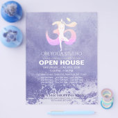 YOGA Studio Open House Meditation Pose Flyer (Enkel)