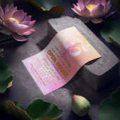 YOGA Studio Open House Meditation Pose & Om Symbol Flyer