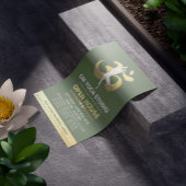 YOGA Studio Open House Meditation Pose & OM-symboo Flyer