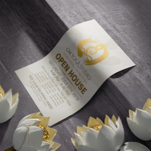 YOGA Studio Open House Meditation Posten Sign Flyer