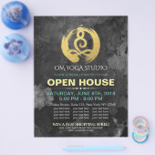YOGA Studio Open House Meditation Posten Sign Flyer (Enkel)