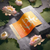 YOGA Studio Open House Meditation Root Chakra Sign Flyer