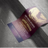 YOGA Studio Open House Paars Gold Foil ZEN-symbool Flyer