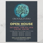 YOGA Studio Open House-Waterverf Flyer (Voorkant)