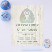 YOGA Studio Open Huis Meditatiehouding Bodhi Blaad Flyer (Enkel)